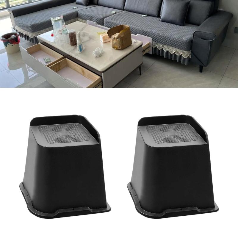 4/6Pcs Heavy Furniture Foot NonSlip Bed Risers Heightening Feet Heavy Duty Bed Lifts Risers Furniture Accessories