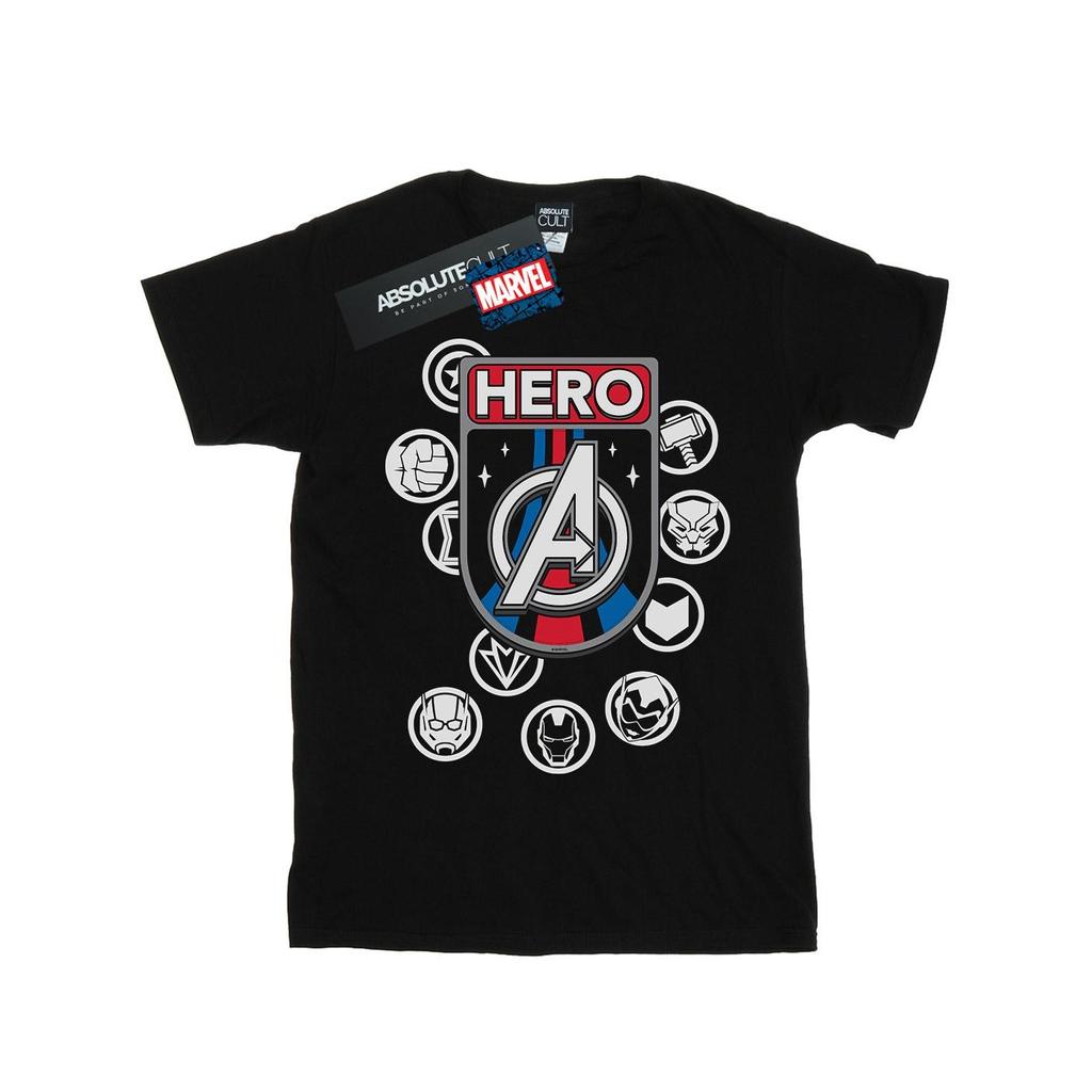 Marvel Mens Hero Badge T-Shirt