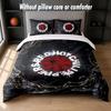Red Hot Chili Peppers Design Bed Bedding Set 1 Duvet Cover + 2 Pillowcases Soft Breathable Household Bed Linens