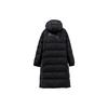 Puma Letter Print Long Hooded Down Jacket Unisex Outerwear Black 932547-01