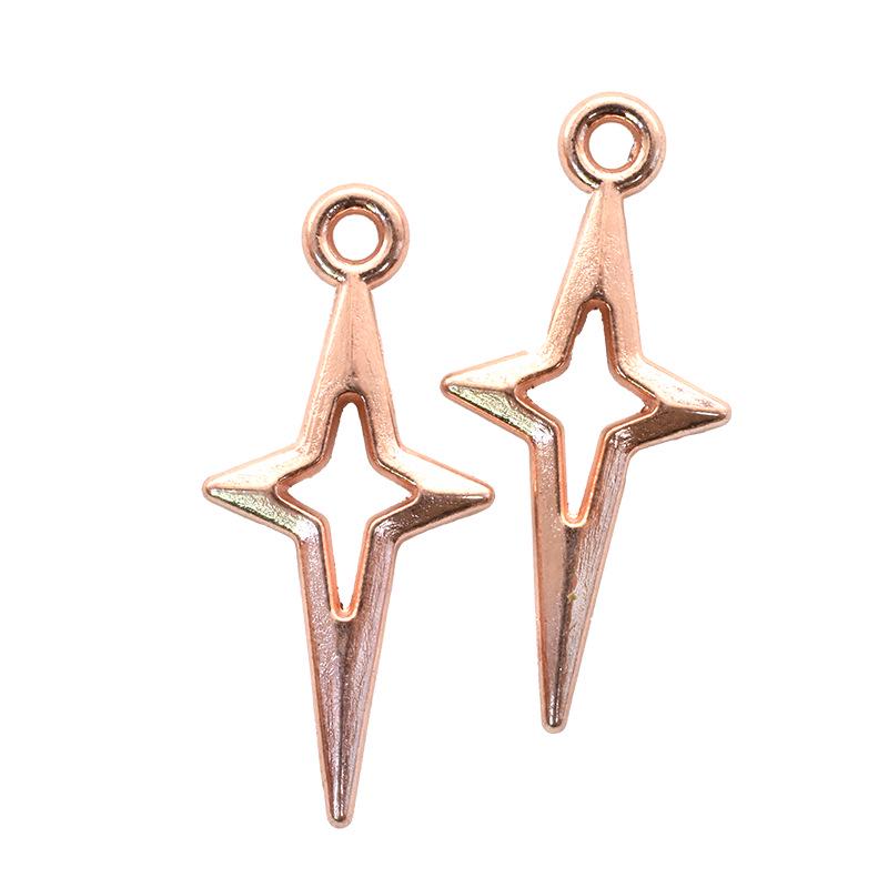Аксессуары для ювелирных изделий из сплава своими руками: Подвески в виде полых звезд для браслетов, ожерелий и серег — доступны в двух размерах.