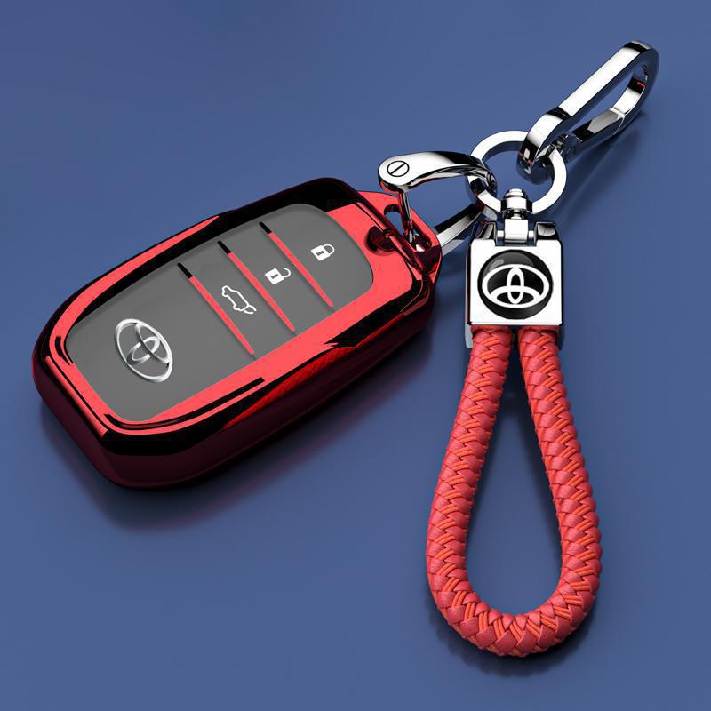 Чехол для ключа Toyota Levin: Гибридный корпус автомобиля с двумя двигателями для моделей 2024-2025 гг. - Защита с замком-ключом для мужчин