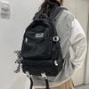 Просторный нейлоновый рюкзак в стиле Ульчжан для школьниц с мягкой ручкой и карманом на молнии