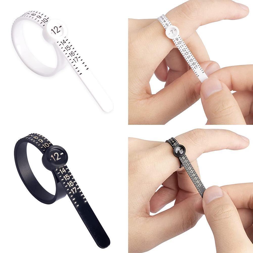 Ruler Finger Size Tester UK/US/EU Size Ring Sizer Finger Gauge Measurement Belt Finger Size Coil