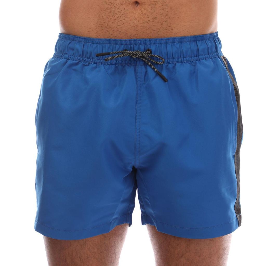 Emporio Armani Mens Logo Taped Swim Shorts