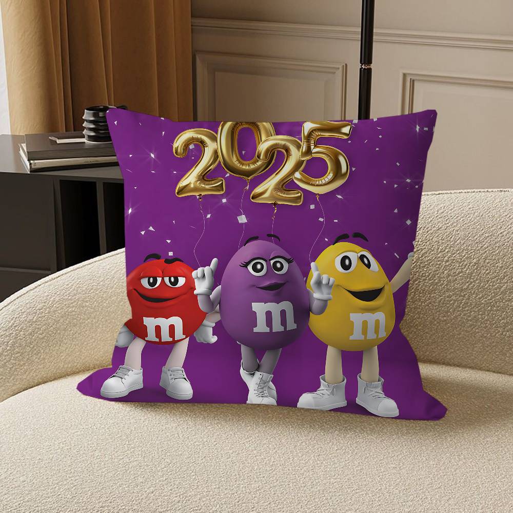 M-M And M-Ms Cushion Cover Pillowcase Upholstery Sofa Throw Pillow Home Decor Pillowcas