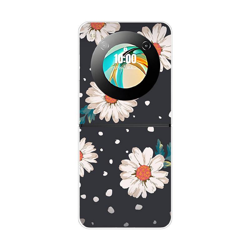 Чехол для ZTE Nubia Flip NX724J Модный Расписной Прозрачный Жесткий ПК Складной Для ZTE Libero Flip 5G A304ZT Прозрачная Крышка Телефона Funda