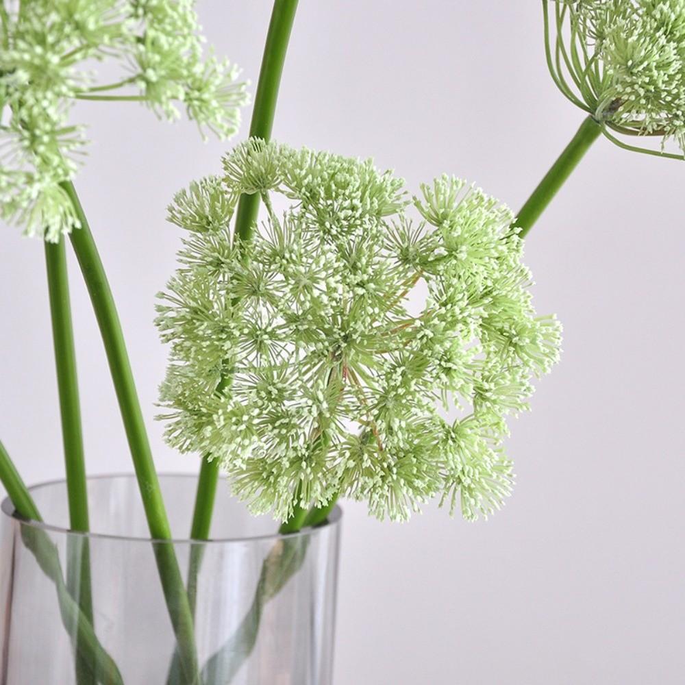 Simulation Fake Onion Flower Green Artificial Faux Dandelion Plants  Home Decor