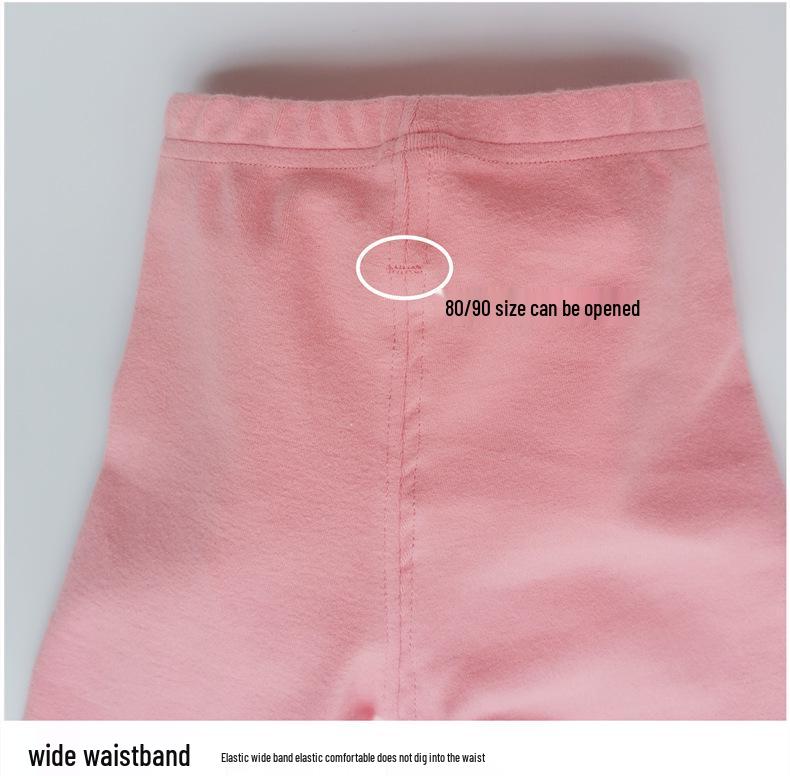 Унисекс Детский Хлопковый Термокомплект: Уютный топ с высоким воротом и брюки с начесом для осени/зимы