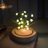 Bedside Lamp DIY Flower Night Light Soft Glow Easy To Install Realistic Looking LED Flower Night Light Home Decoration