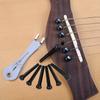 12Pcs Acoustic Guitar Bridge Pins with Bridge Pin Puller Remover Guitar Bridge Saddle Nut Guitar Pegs Replacement Parts