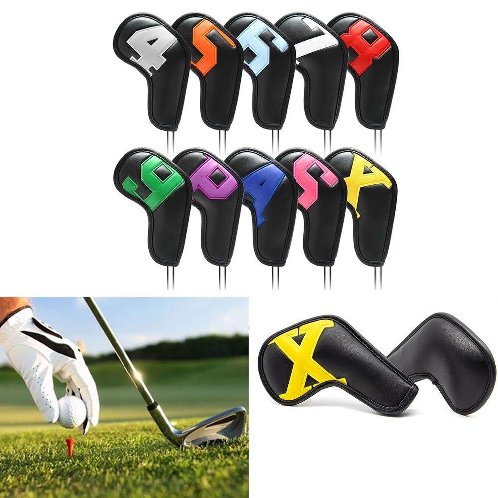 Dustproof Covers 4-9 ASPX Golf Iron Covers Protective Cover Golf Club Head Covers Golf Wedge Cover