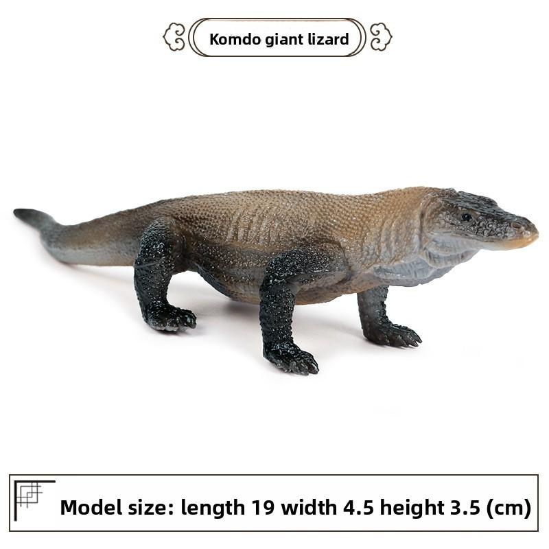 Static Dinosaur Model Kids Toy Plastic Komodo Dragon Figurine For Home And Classroom Use