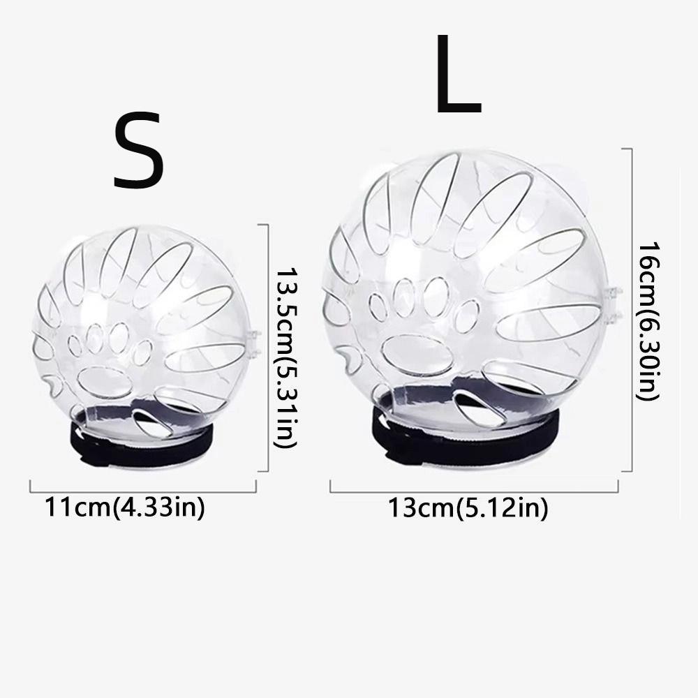 Чехол на голову кошки в форме шара, дышащий защитный шлем для питомца, принадлежность для груминга питомца после операций