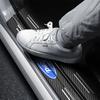 Emblem Carbon Fiber Decal Car Door Sill Protection 3D Sticker Accessory For Ford F150 Focus Ranger Fiesta Transit Mustang Mondeo