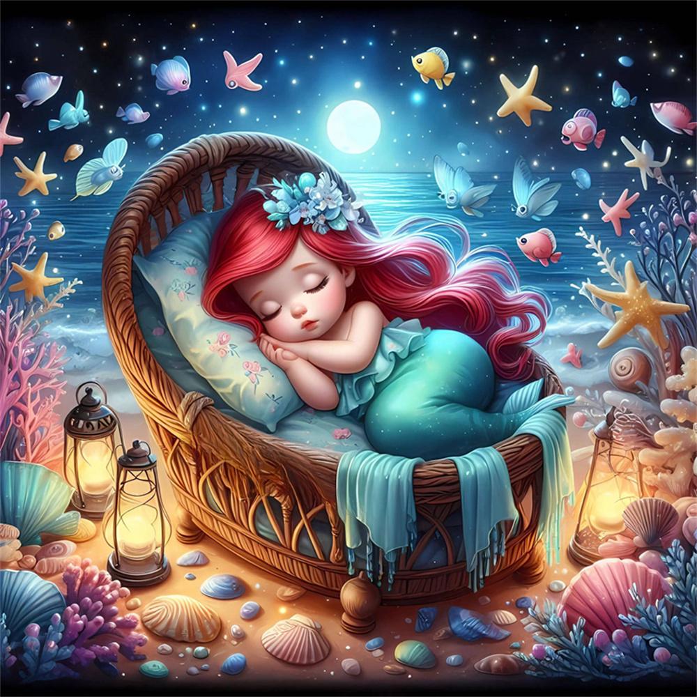 Disney Мультяшная 5D Алмазная Живопись Полная Алмазов DIY Алмазная Живопись, Наносимая Вручную Серия «Принцесса» Декоративный Набор для Живописи