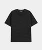 EXCONTAINER Pigment Dyed Stripe Half T-Shirt (Chacoal)
