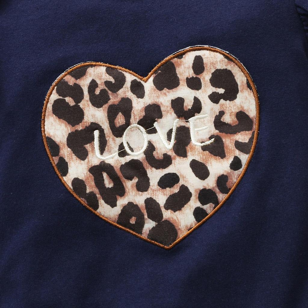 Комбинезон с леопардовым принтом для новорожденных девочек, боди + юбка, комплект