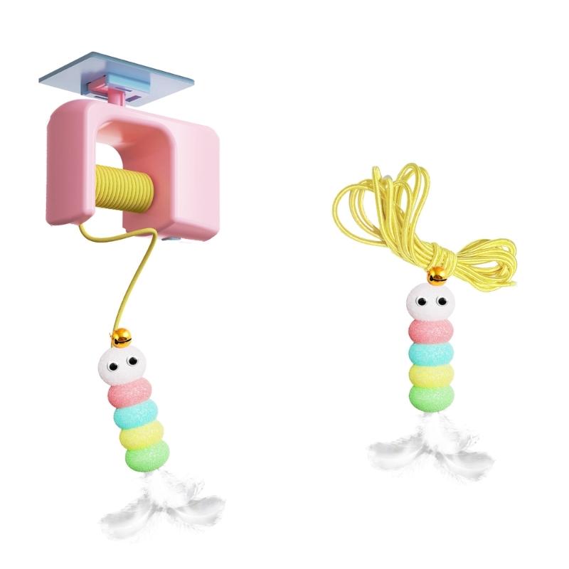 Cats Interactive Teaser Toy with Bouncing Elevating for Felines Cats Plaything Gift for Indoor Felines