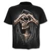 Men's Casual Skull 3D Printed T-shirt Summer Short Sleeve Punk Style Tops