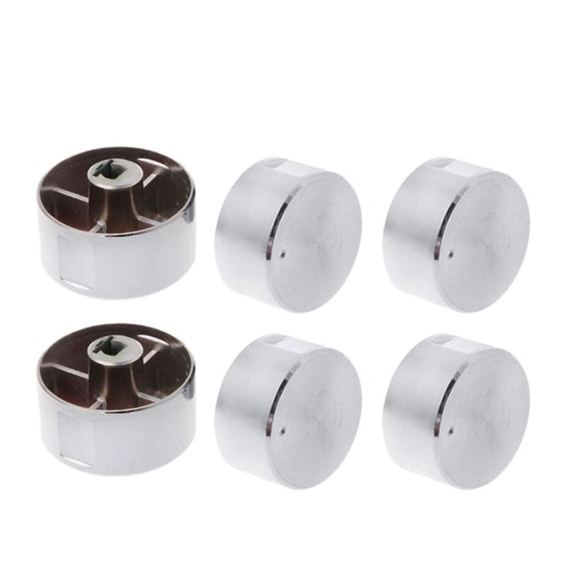 6 Pack Round Metal Control Durable Oven Knobs Easy to Use Universal Stove Knob Drop Shipping