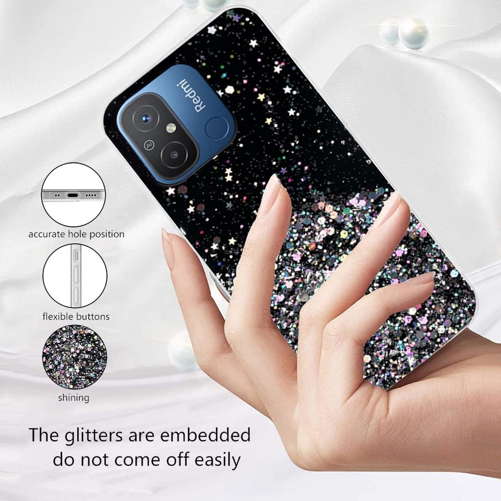 Чехол для Xiaomi Redmi 12C 13C A2 A1 A3 12 10C 10 Redmi Note 13 Pro Plus 12 11 Poco X6 M6 X5 Pro M5S X3, блестящий блестящий силиконовый мягкий тонкий чехол