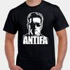 Мужчина Антифа солнечные очки серьезная драка анонимная футболка