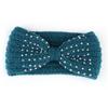 Winter Warmer Ear Knitted Headband For Women Crochet Bow Wide Stretch Hairband Headwrap Hair Accessories Lady Turban