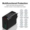 Всего 120 Вт USB C зарядное устройство PD Muti 8 портов быстрая высокоскоростная зарядка мобильного телефона быстрая зарядка Type C настенный адаптер для iPhone Xiaomi