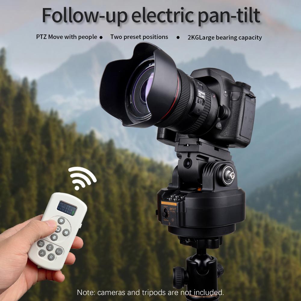 ZIFON YT2000 Моторизованная поворотно-наклонная головка, электрический PTZ-шаровой головной держатель для отслеживания объектов, панорамный штатив