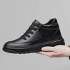 Мужские кожаные кроссовки, увеличивающие рост, черные, мужские, 6 см, 8 см, белые, повседневные, увеличивающие рост, повседневные туфли Masculino Taller
