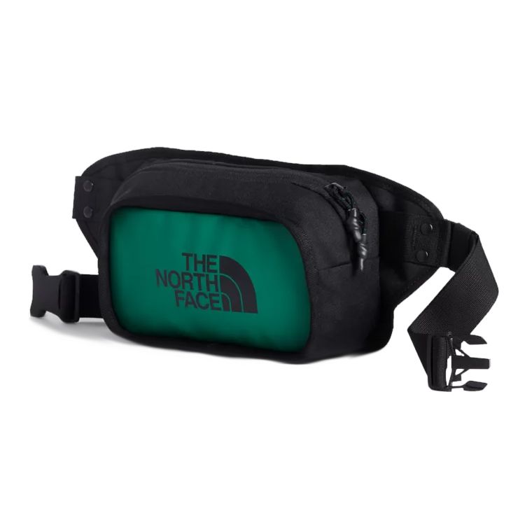 The North Face 3л Легкая Спортивная Повседневная Сумка на Грудь с Логотипом Маленькая Сумка на Пояс Наружная Сумка Унисекс Зеленая NF0A3KZX-S9W