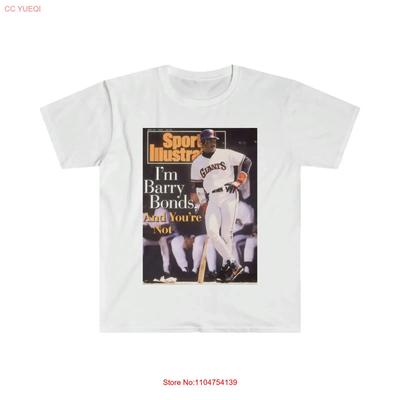 Barry Bonds Sports Illustrated Cover T Shirt Vintage Softstyle Vintage Washed Comfortable Streetwear Stylish Designer Clothes