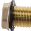 Brass Bulkhead Fitting G1/2 G3/4 G1 Male Hose Fitting Tube Adaptor  Water Tanks, Brass, Gold Tone