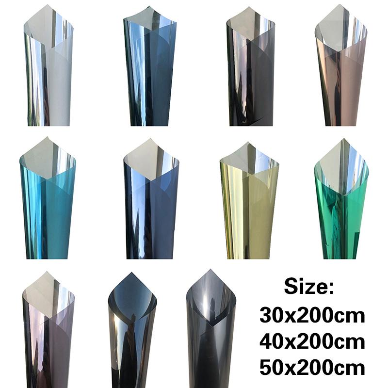 Односторонняя оконная пленка для конфиденциальности Солнцезащитное зеркало Светоотражающий оттенок Тепловой контроль Виниловые анти-УФ наклейки на окна для домашнего офиса