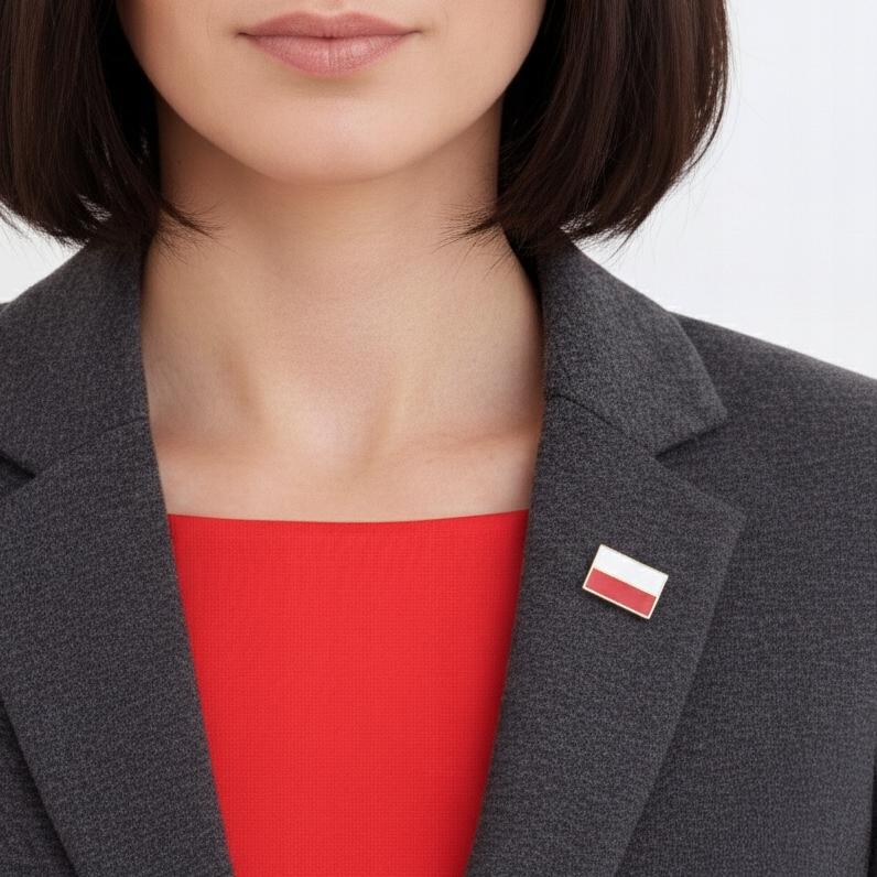 Polish Flag Pin Pin And Pinets National Emblem