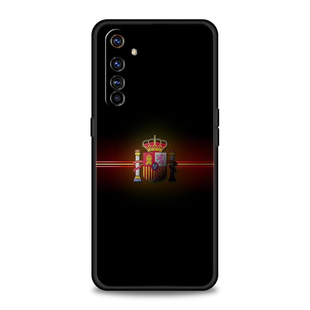 Чехол для телефона Флаг Испании Для Realme 12 11 10 9 8 5G 7 6 GT5 GT3 GT2 Pro Plus C21 C11 C25 C35 GT Neo 2 3 3T 5 Мягкий чехол