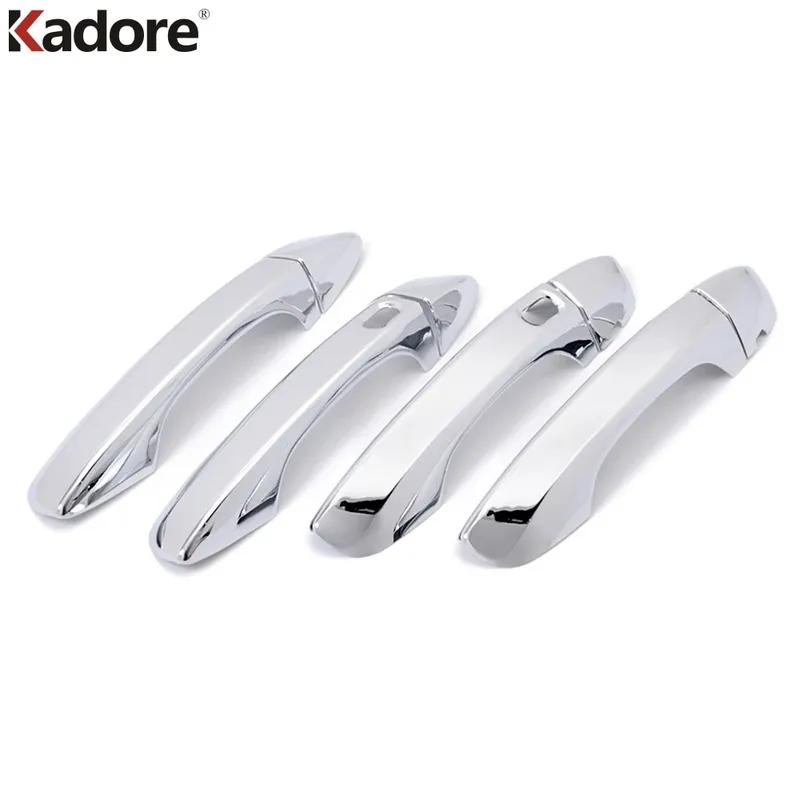 Door Handle Cover Trim For Volkswagen VW Tiguan 2017- Chrome Car Door Handle Catch Covers Overlay Accessories