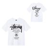 Mens Short Sleeve T-Shirt Loose Fit Round Neck Letter Print Casual Street Style Couples Top