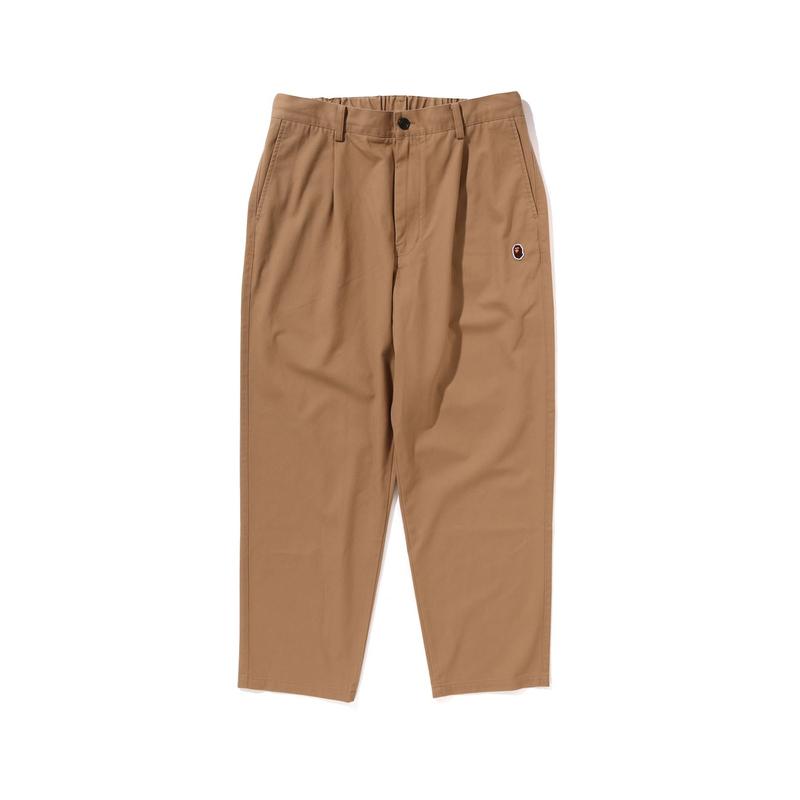 A BATHING APE FW24 Embroidery Simple Solid Color Casual Pants Men's 0ZXPTM152319N