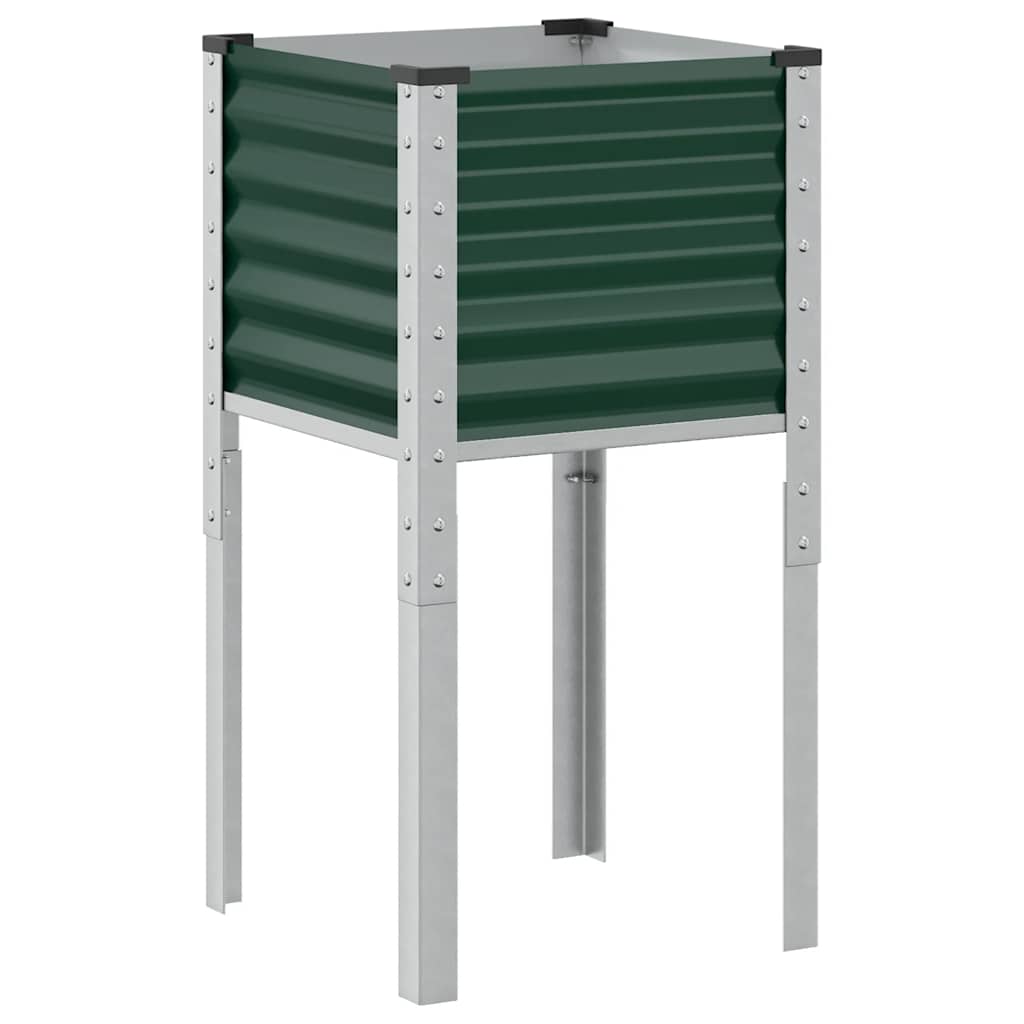 Garden Planter Green 45 x 45 x 88 cm Steel