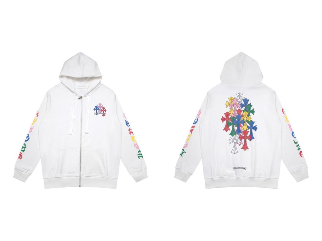 Худи с вышивкой Крест Подкова для мужчин и женщин - Осенняя одежда