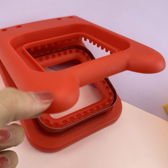 Резак для хлеба Эффективный резак для сэндвичей из нержавеющей стали Простой в использовании съемный лезвие Пищевая домашняя сэндвичница