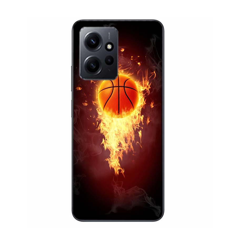 Чехол для телефона с баскетбольным мячом для Redmi Note 14 15 Pro 5G 13 12 Pro Plus 11 11T 11E 11S 10 Pro 10S 9 9S Чехол Прозрачный ТПУ Capa Compat