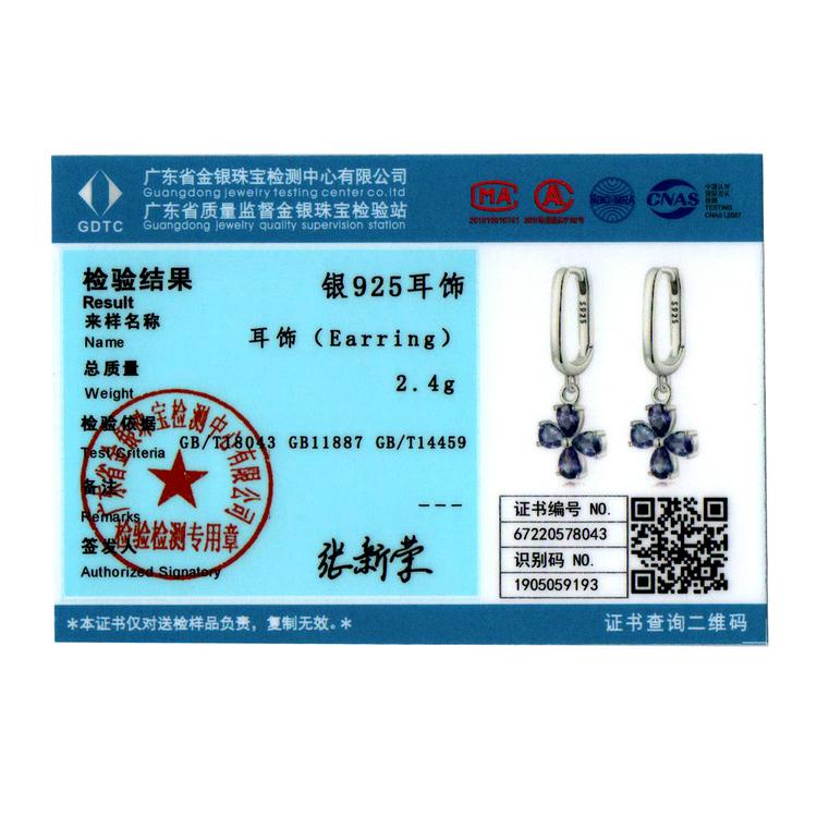 WOSTU Настоящее серебро 925 пробы, фиолетовые циркониевые серьги с крестом для женщин, ювелирные изделия, подвеска с крестом, серьги-подарок на вечеринку