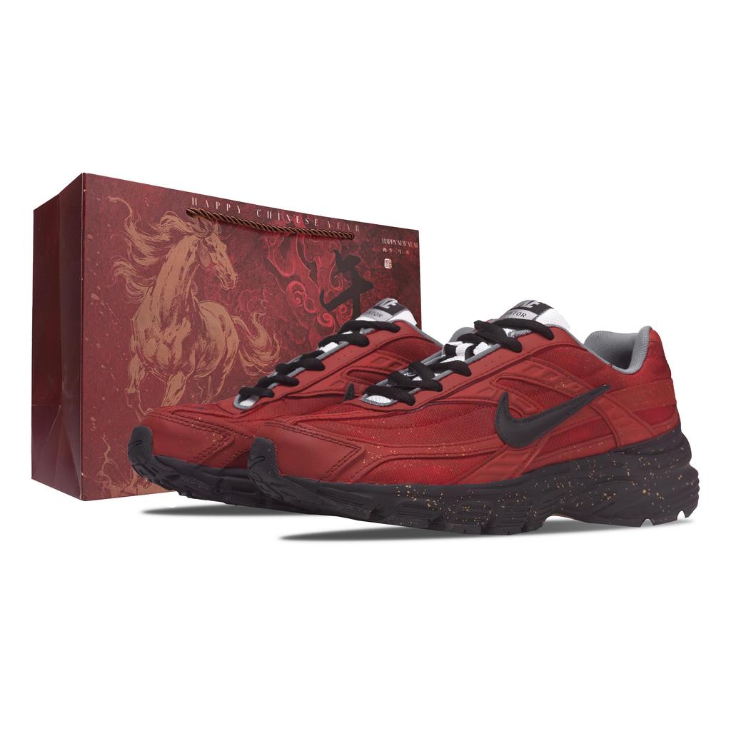 Nike Initiator Low top Long Distance Running Sprint Running Shoes Men's Red Black IO7609-101(Team73--)