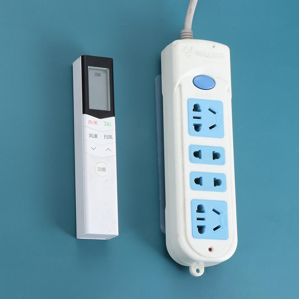 Настенный органайзер для хранения без перфорации, держатель для розеток, прозрачный фиксатор для вилок, наклейка на вилку