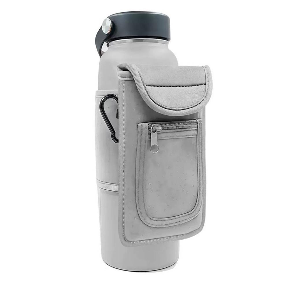 Portable Water Bottle Bag Large Capacity Magnetic Bottle Sleeve Gym Sling Bag  Gym Accessories