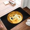 Криптовалюта Dogecoin Коврик для двери Противоскользящий Вход Кухня Ванная Комната Пол Коврик для двери Bitcoin Спальня Балкон Ковер Коврик для ног