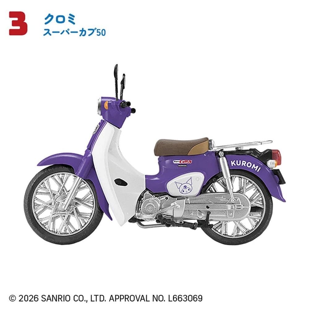 Sanrio 1 24 Персонажи Sanrio Honda Super Cub 1 коробка 10 шт.